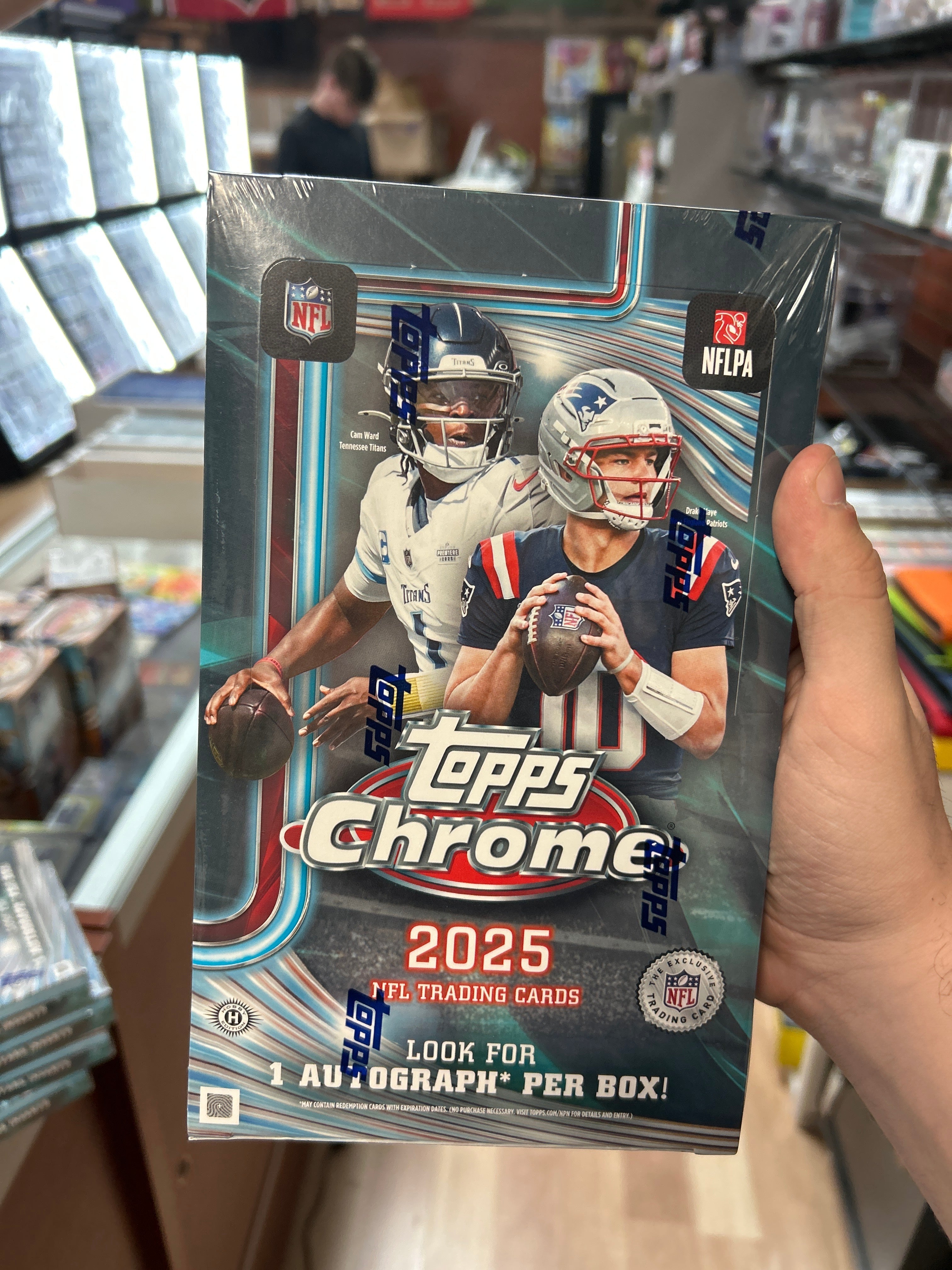 Topps chrome football hobby box