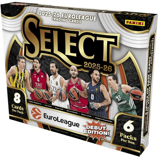 2025-26 Panini Select EuroLeague Basketball Hobby Box