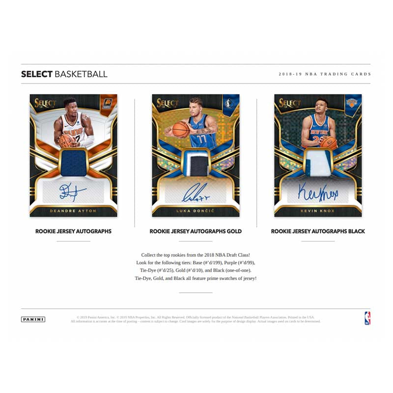 2018/19 Panini Select Basketball Hobby Box