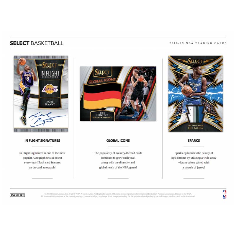 2018/19 Panini Select Basketball Hobby Box
