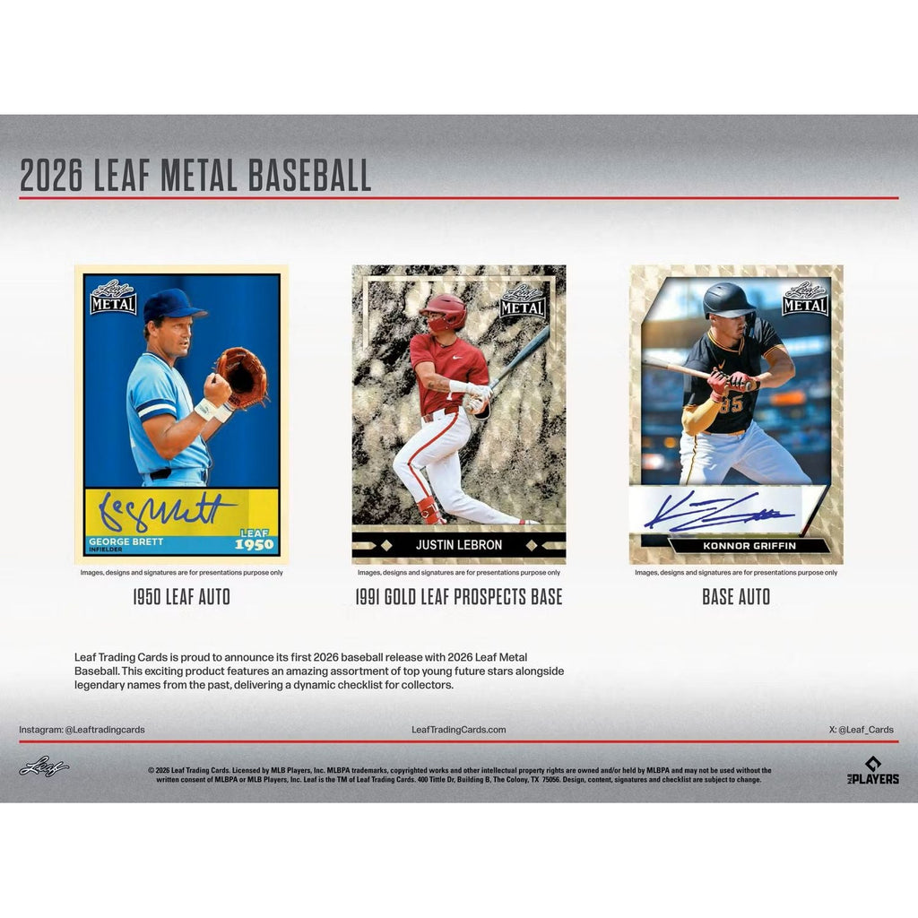 2026 Leaf Metal Baseball Jumbo Box