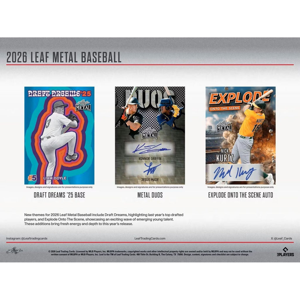 2026 Leaf Metal Baseball Jumbo Box