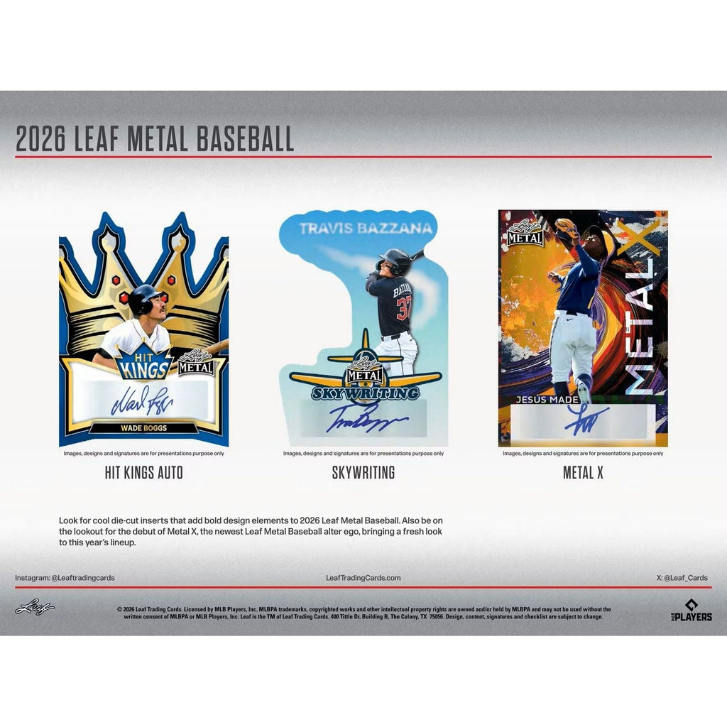 2026 Leaf Metal Baseball Jumbo Box