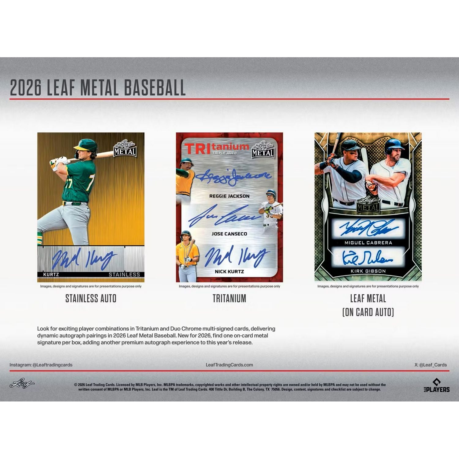 2026 Leaf Metal Baseball Hobby Box