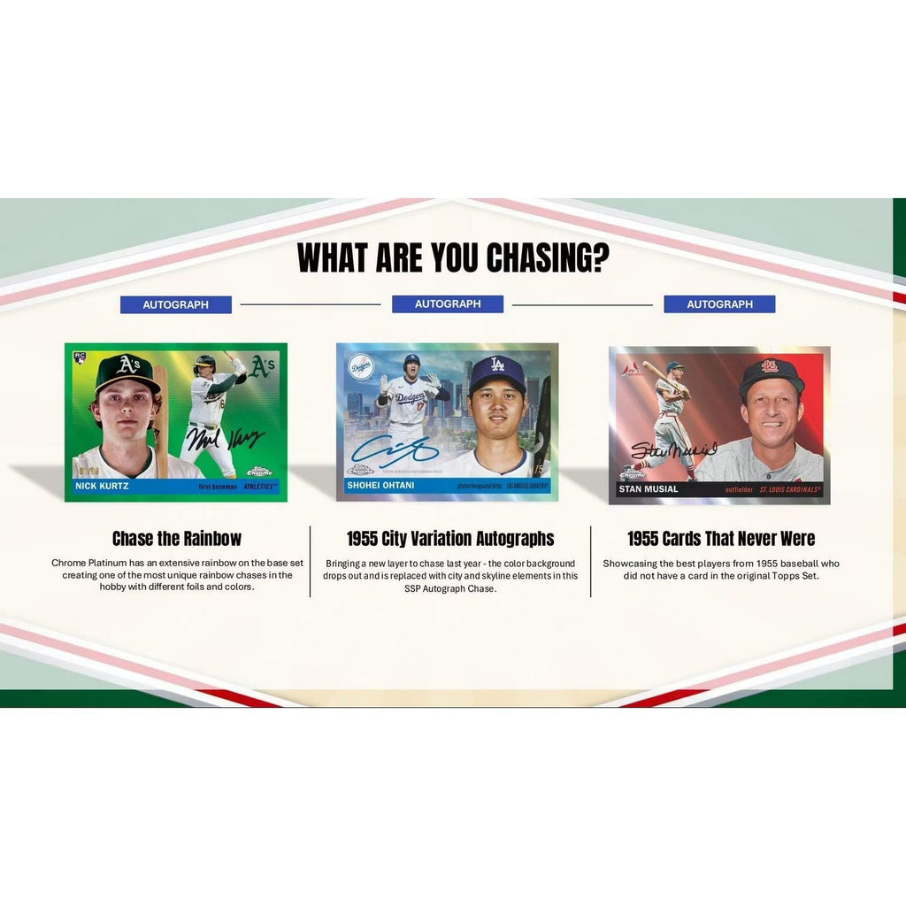 2025 Topps Chrome Platinum '55 Baseball Hobby Box