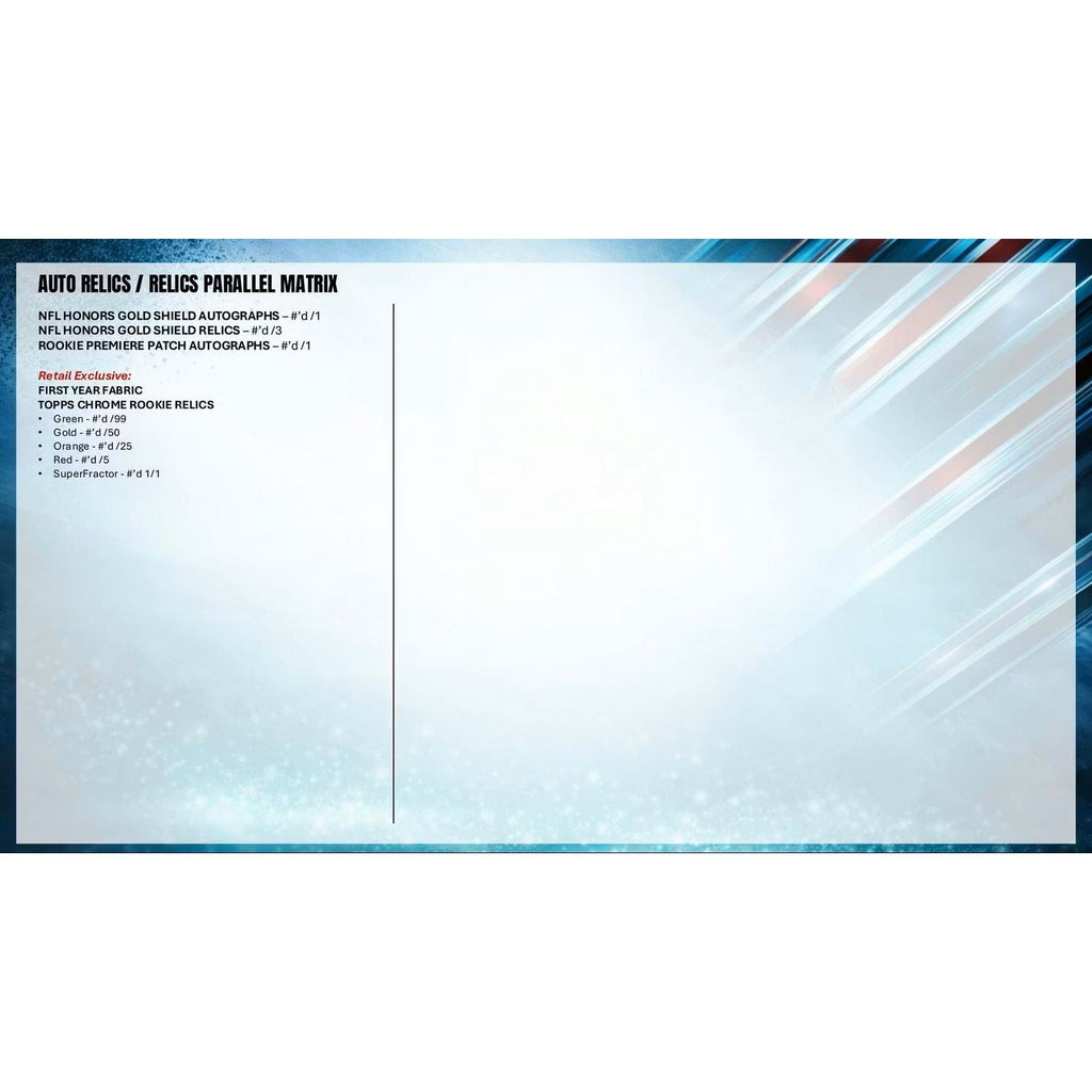 2025 Topps Chrome Football Jumbo Box