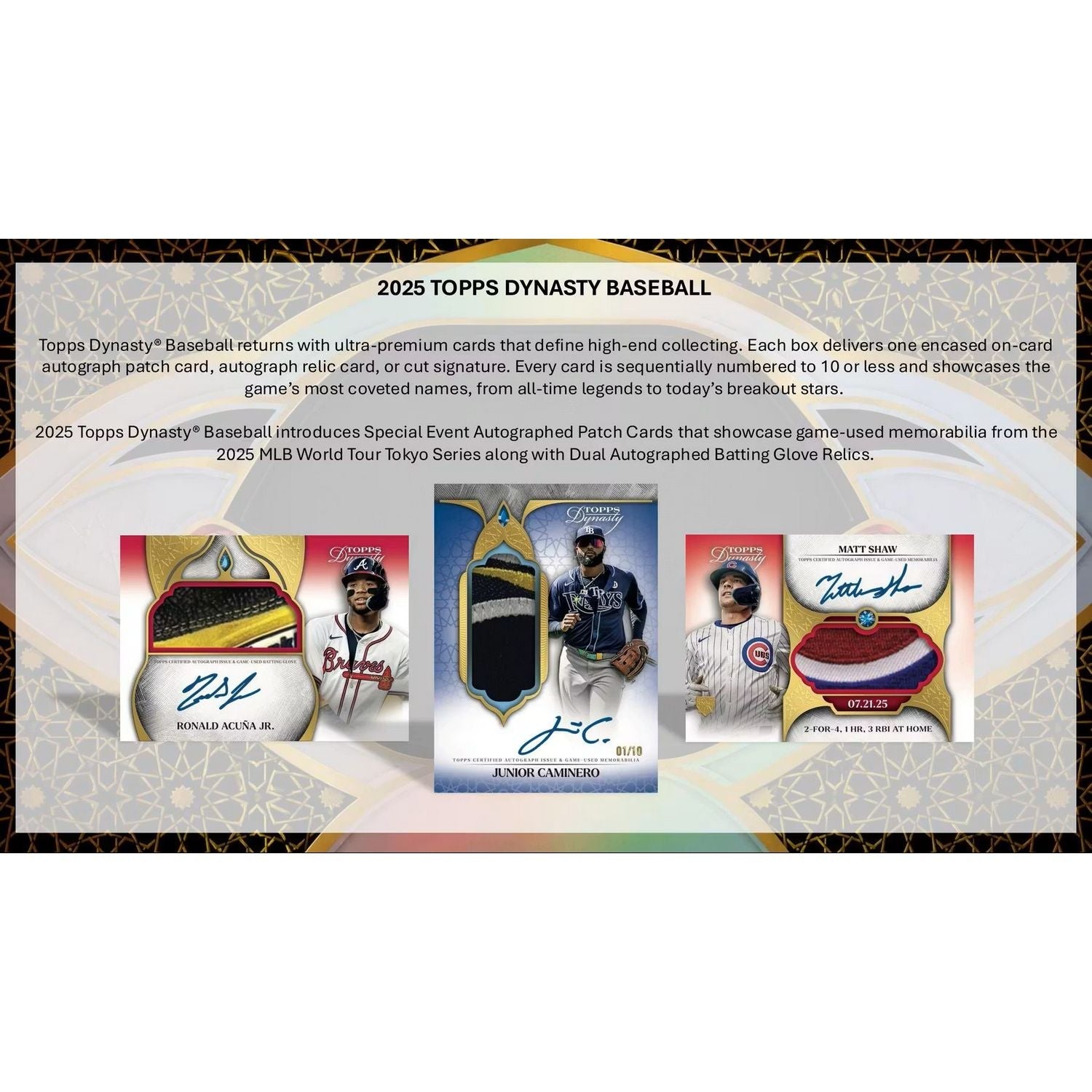2025 Topps Dynasty Baseball Hobby 5-Box Case