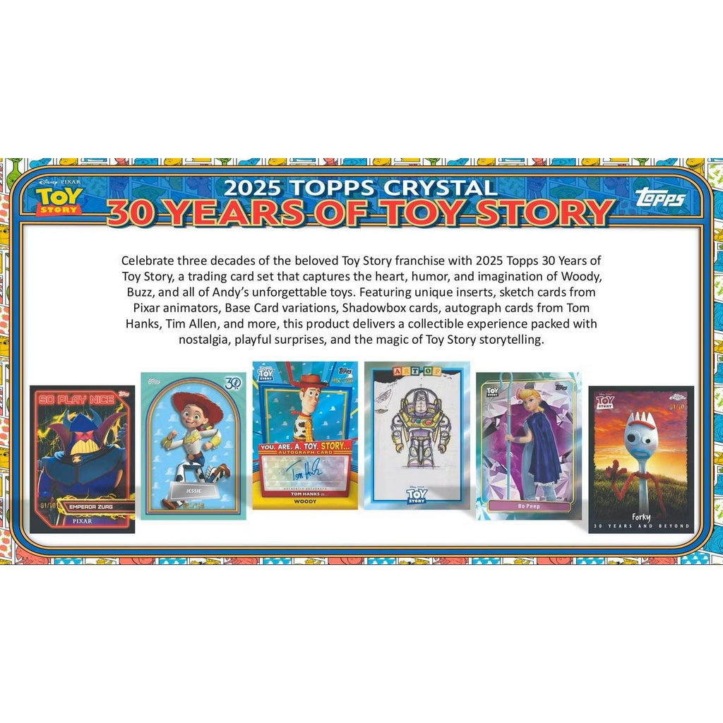 2025 Topps Pixar Crystal 30 Years of Toy Story Hobby Box
