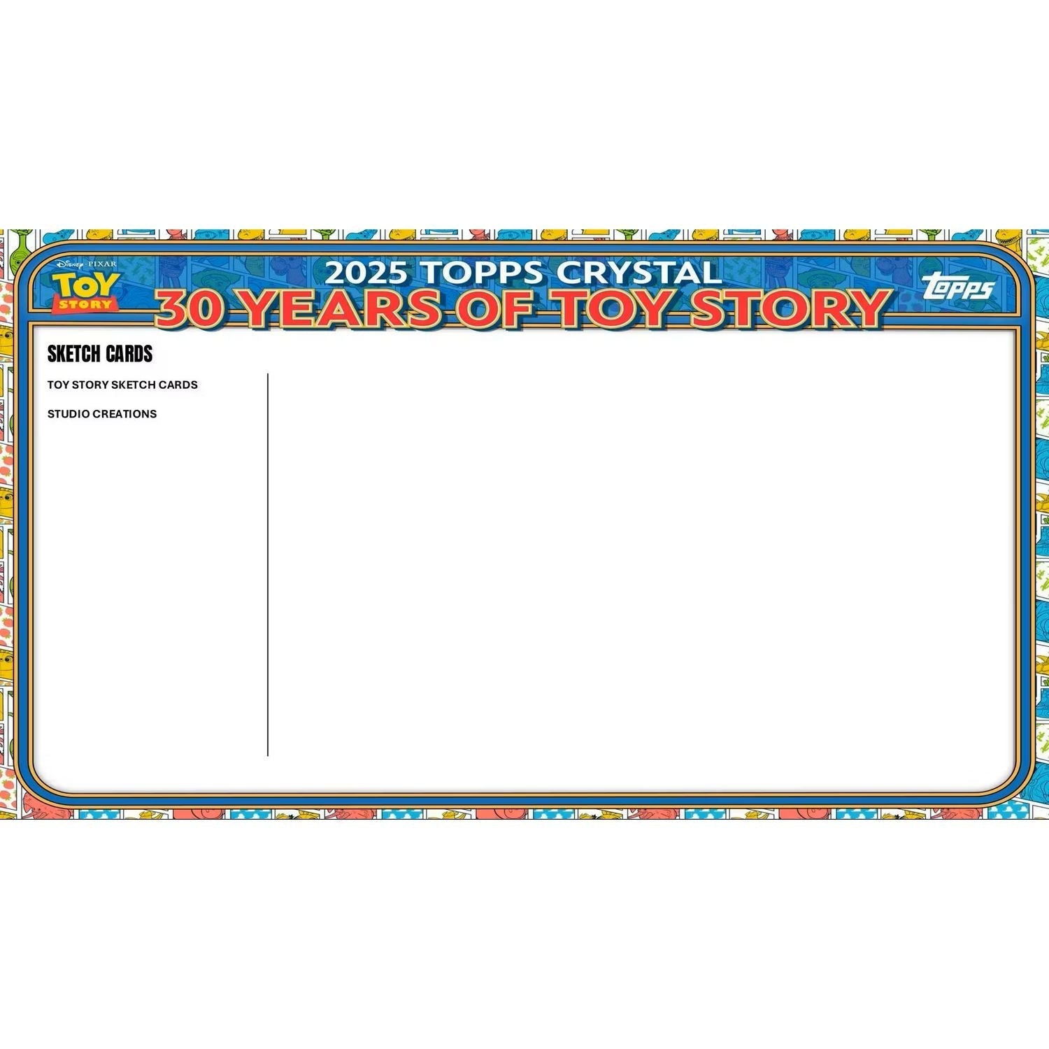 2025 Topps Pixar Crystal 30 Years of Toy Story Hobby Box