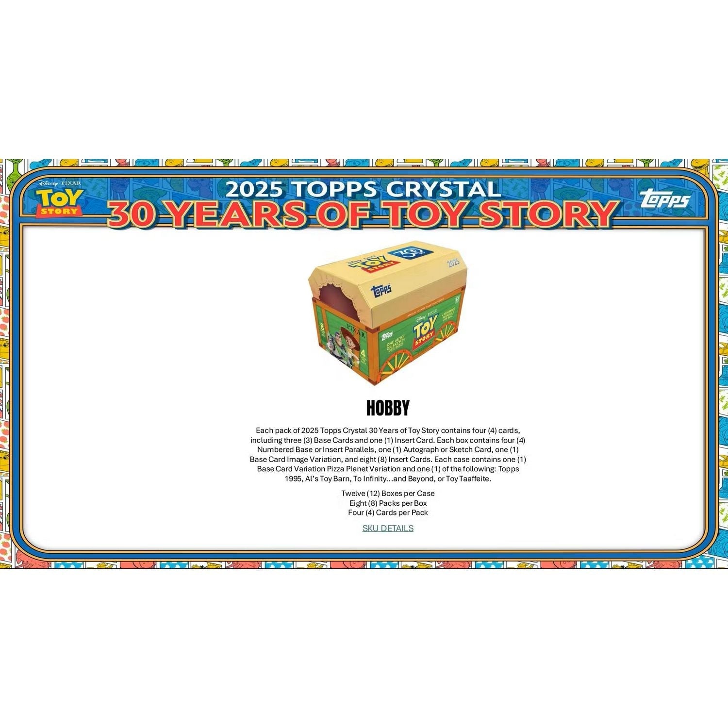 2025 Topps Pixar Crystal 30 Years of Toy Story Hobby Box