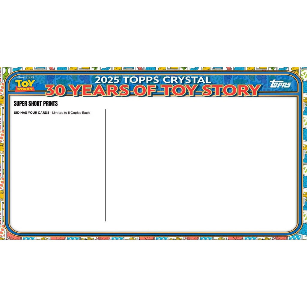 2025 Topps Pixar Crystal 30 Years of Toy Story Hobby Box