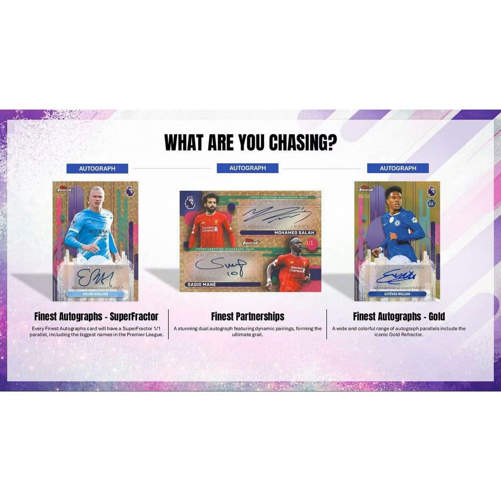 2026 Topps Finest Premier League EPL Soccer Hobby Box