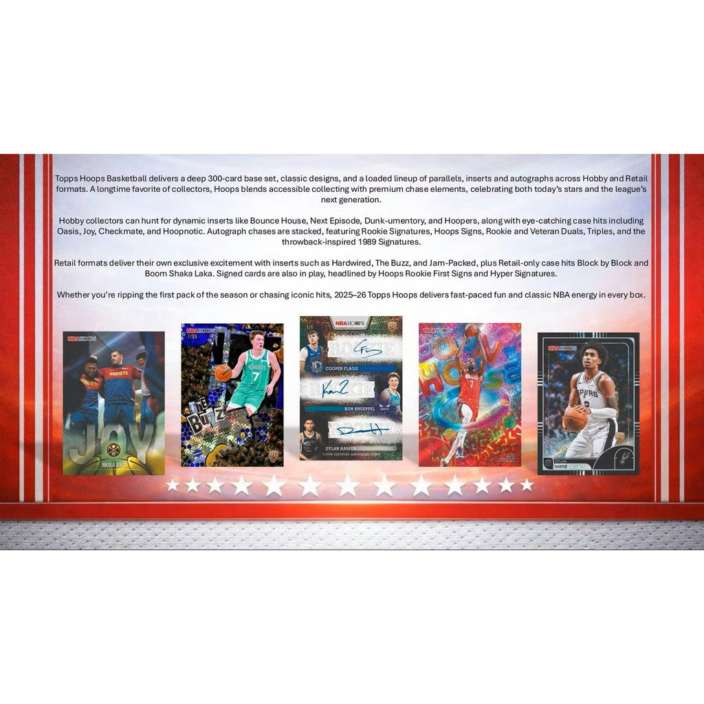 2025-26 Topps NBA Hoops Basketball Jumbo Box