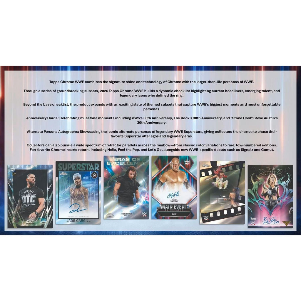 2026 Topps Chrome WWE Hobby Box