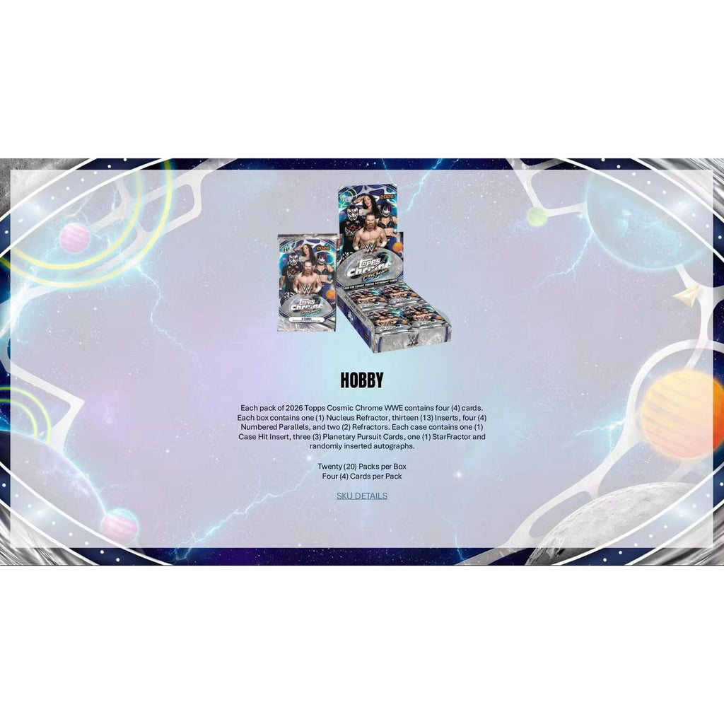 2026 Topps Cosmic Chrome WWE Wrestling Hobby Box