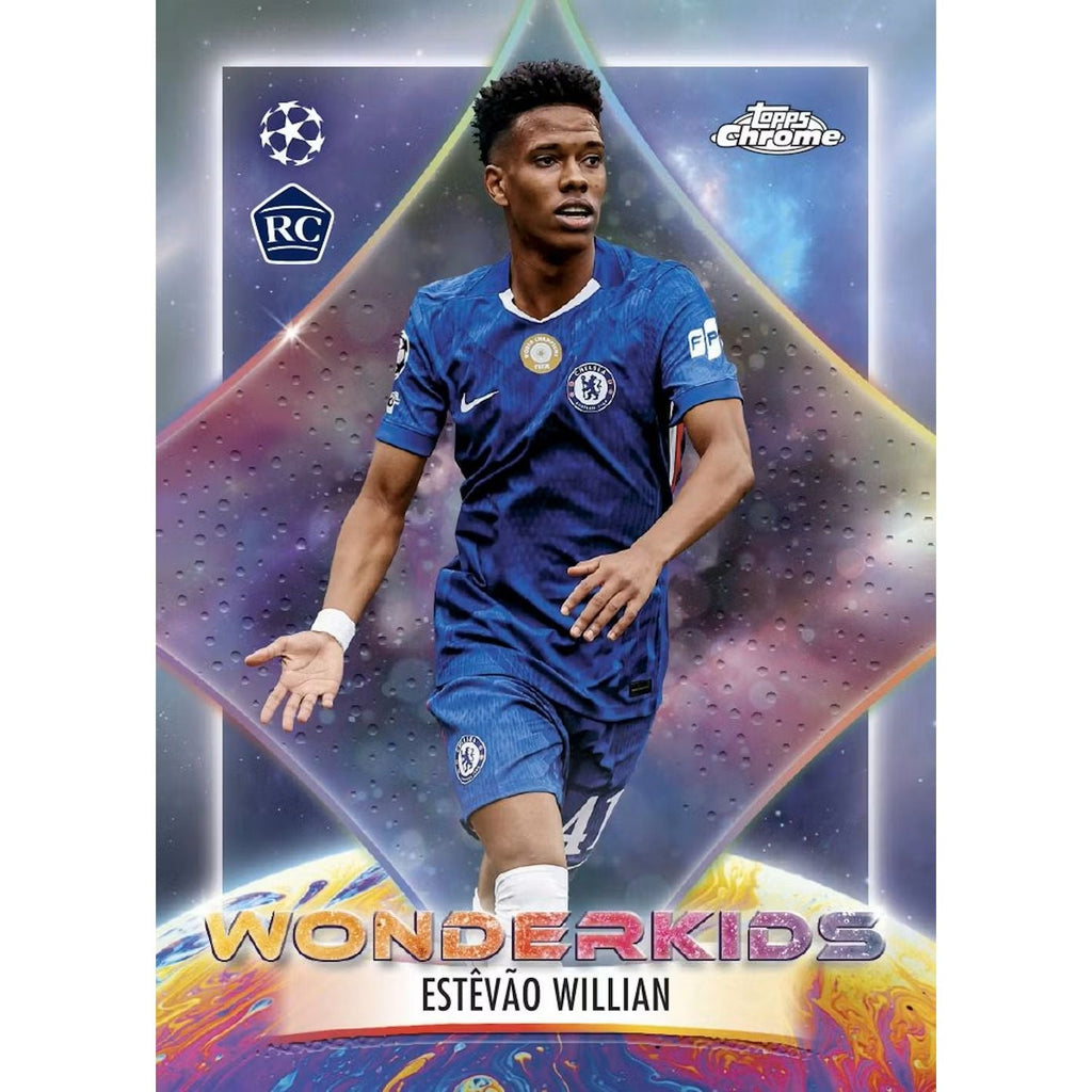 2025-26 Topps Chrome UEFA Club Competitions Soccer Breaker’s Delight 6-Box Case