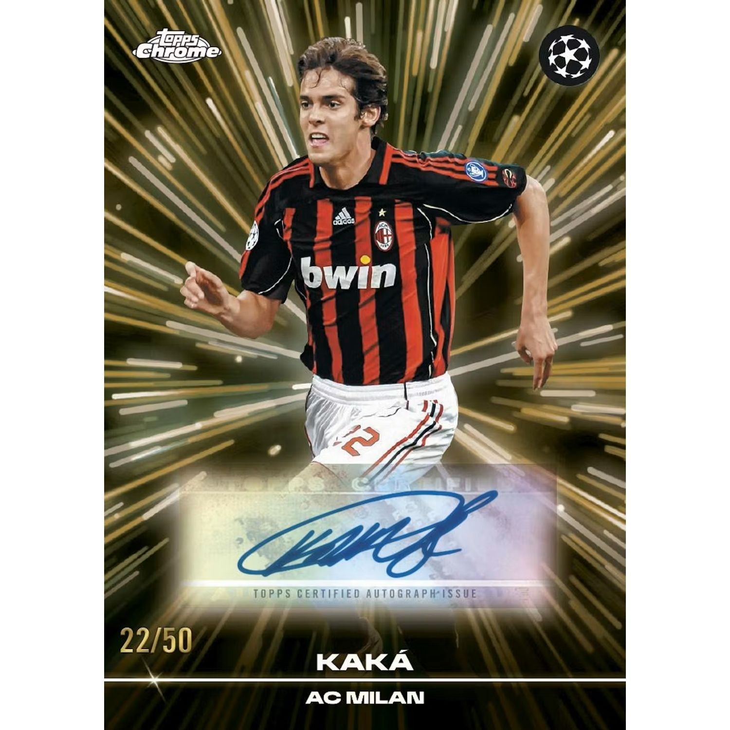 2025-26 Topps Chrome UEFA Club Competitions Soccer Breaker’s Delight 6-Box Case