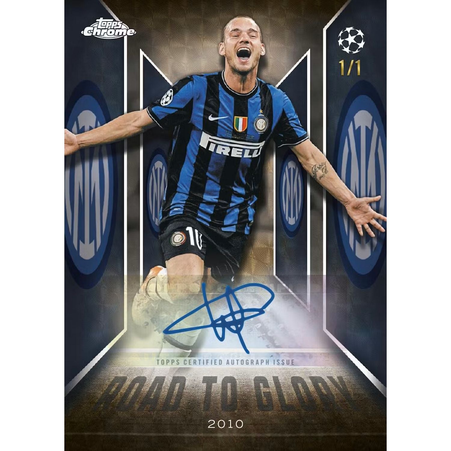 2025-26 Topps Chrome UEFA Club Competitions Soccer Breaker’s Delight 6-Box Case