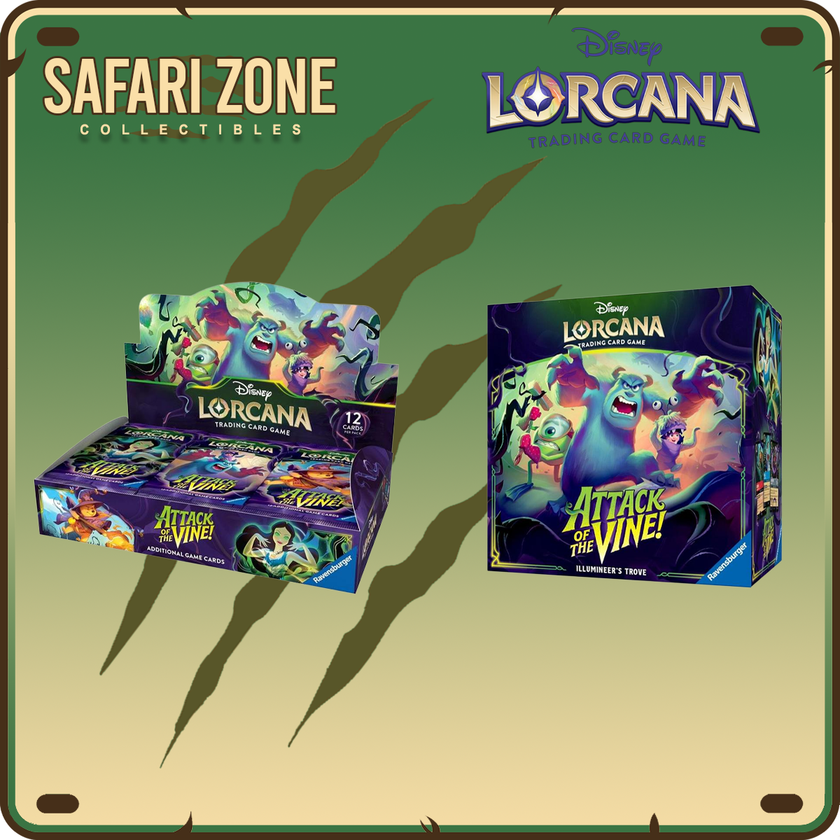 Lorcana TCG:  (Set 13) Attack of the Vine Box &  Trove Bundle Preorder