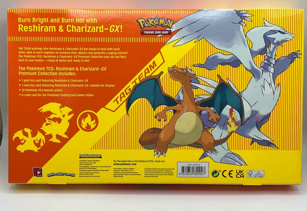 Pokemon: Reshiram & Charizard GX Premium Collection #1 *See Pictures for Condition*