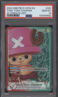 Tony Tony Chopper One Piece Card Game OP08 Alternate Art #001 PSA 10