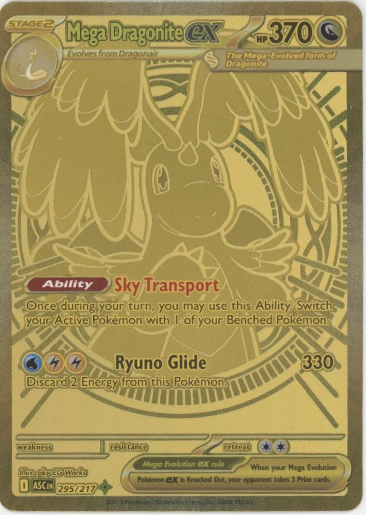 Mega Draonite ex Pokemon Ascended Heroes Mega Hyper Rare #295