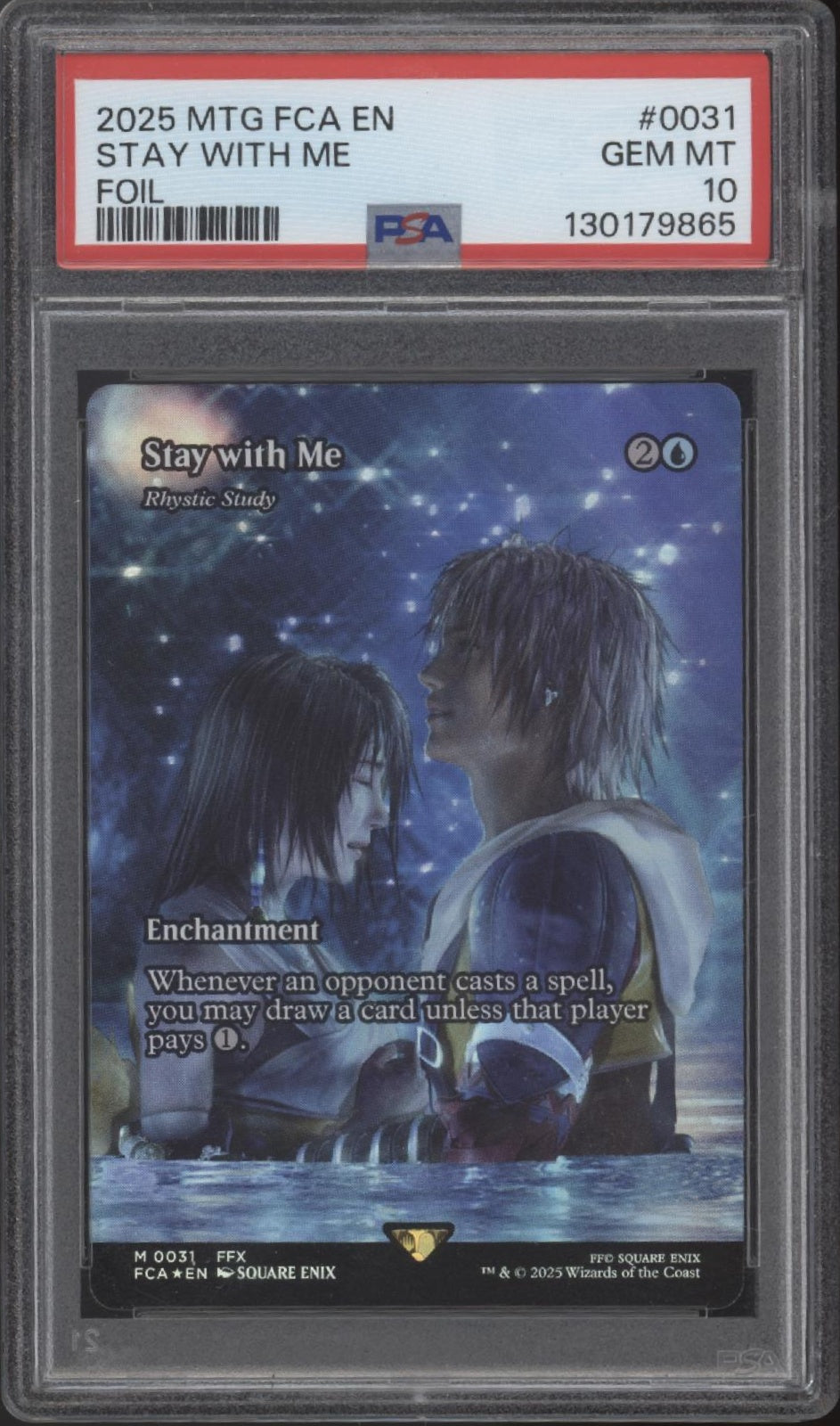 Stay With Me Magic the Gathering Final Fantasy Foil #0031 PSA 10