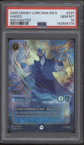 Hades Infernal Schemer Disney Lorcana Fabled Enchanted #237 PSA 10
