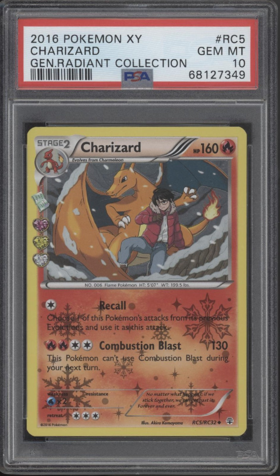 Charizard Pokemon Generations Radiant Collection #RC 5 PSA 10