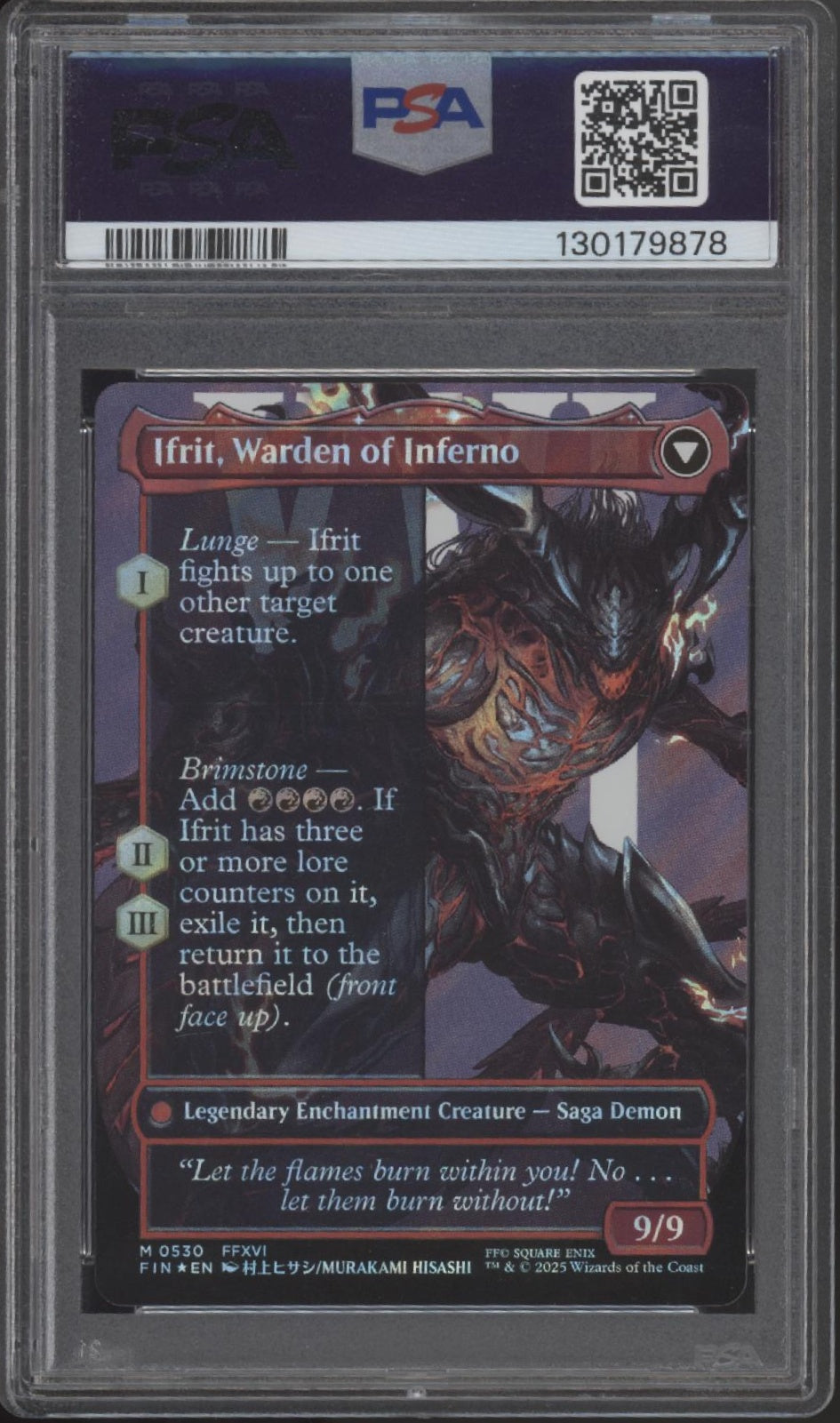 Clive, Ifrit's Dominant MTG Final Fantasy Character Borderless Surge Foil PSA 10