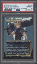 Cloud, Ex-SOLDIER MTG Final Fantasy Character Borderless Surge Foil PSA 10