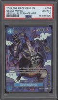 Gecko Moria One Piece Card Game OP08 Special Alternate Art #004 PSA 10