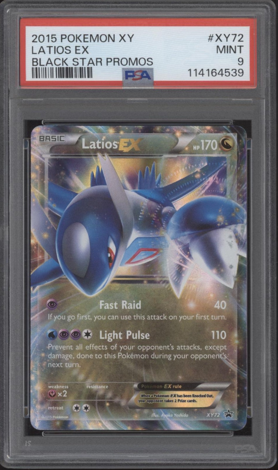 Latio ex Pokemon XY Black Star Promo #XY72 PSA 9
