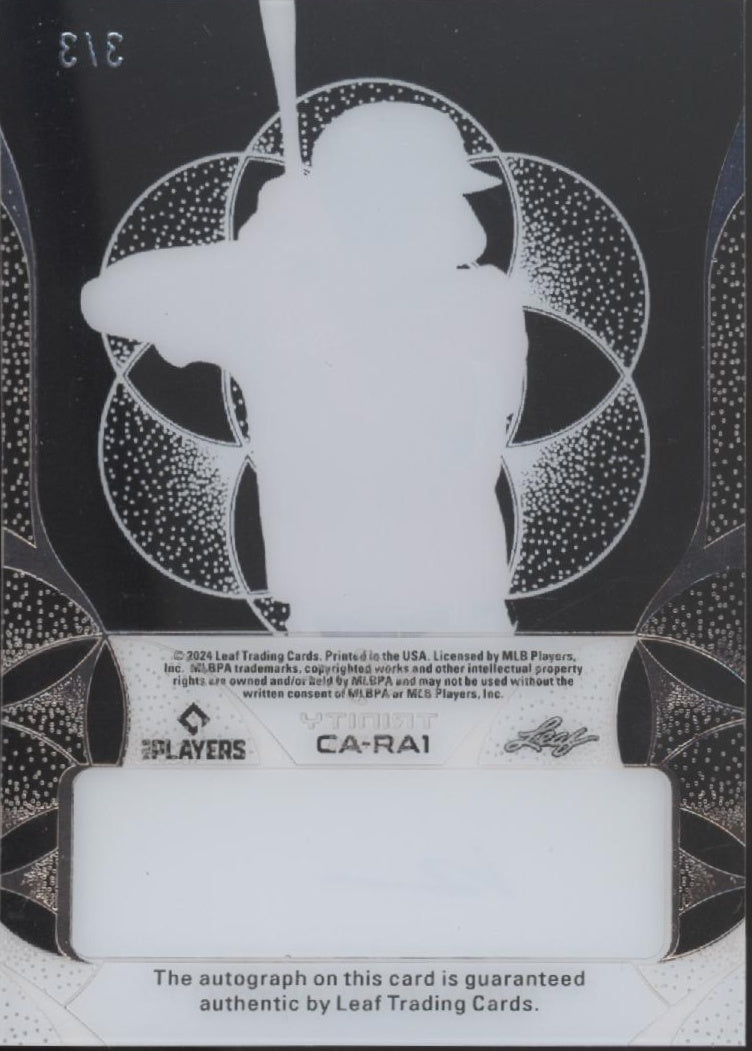 Roman Anthony 2024 Leaf Trinity Clear Auto 3/3 #CA-RA1