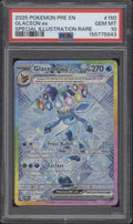 Glaceon ex Pokemon Prismatic Evolutions Special Illustration Rare #150 PSA 10