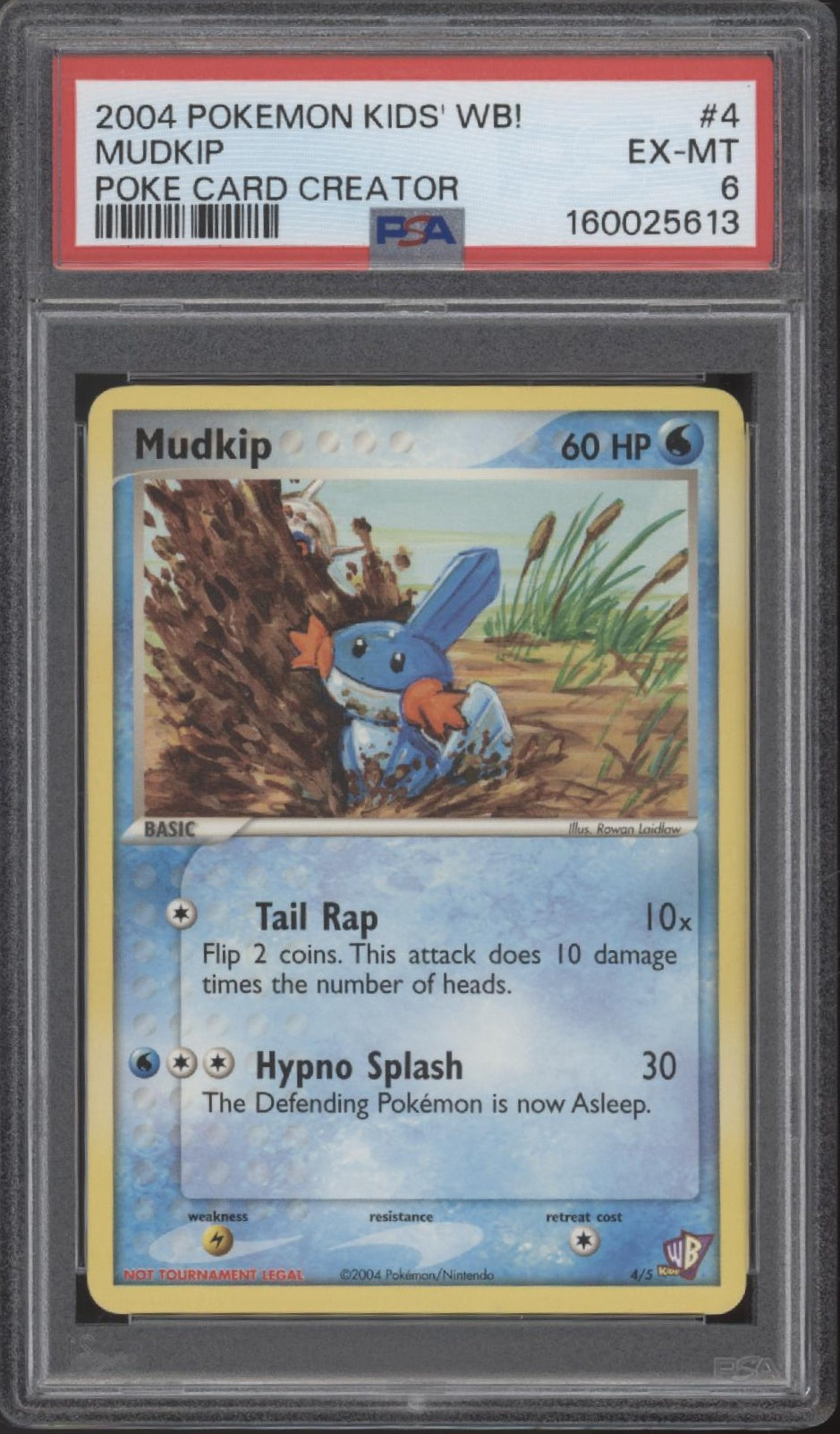 Mudkip Pokemon Kids' WB! Poke Card Creator #4 PSA 6