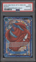 Buggy One Piece Card Game OP14-EB04 3rd Anniversary Gold #051 PSA 10