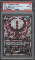 Galarian Moltres V Pokemon Chilling Reign Full Art #177 PSA 9 #2
