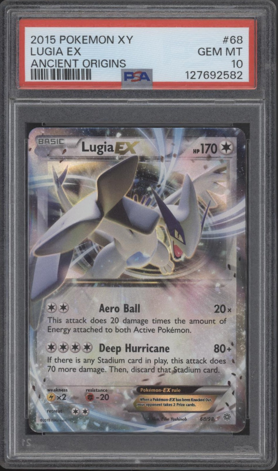 Lugia ex Pokemon Ancient Origins #68 PSA 10