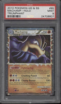 Machamp Pokemon Heart Gold & Soul Silver Triumphant Holo #95 PSA 9