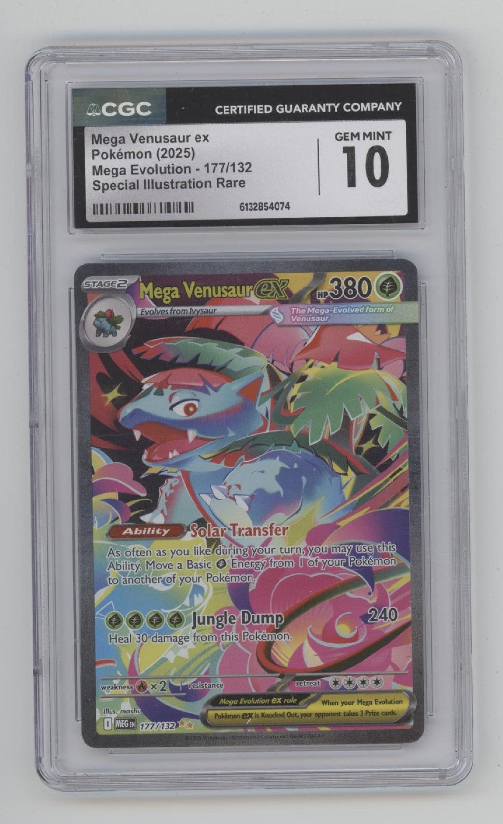 Mega Venusaur ex Pokemon Mega Evolution Special Illustration Rare #177 CGC 10