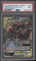 Umbreon & Darkrai GX Pokemon Unified Minds #125 PSA 9