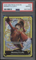 Monkey D Luffy One Piece Card Game ST29 #001 PSA 10 #1