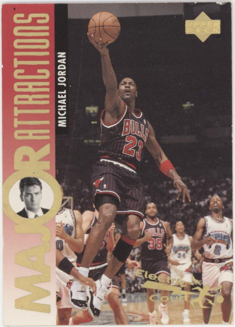Michael Jordan / Charlie Sheen 1995-96 Upper Deck #339