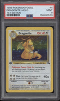 Dragonite Pokemon Fossil Holo 1st Edition #4 PSA 9