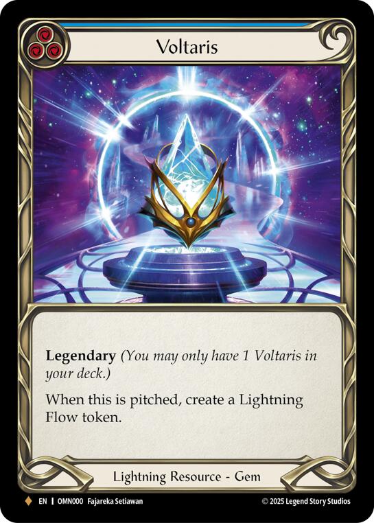 Voltaris (Blue) [OMN000] (Omens of the Third Age)  Rainbow Foil