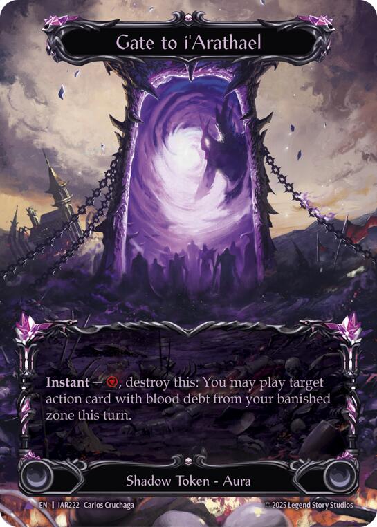Gate to i'Arathael (Marvel) [IAR222-MV] (Omens of the Third Age)  Cold Foil