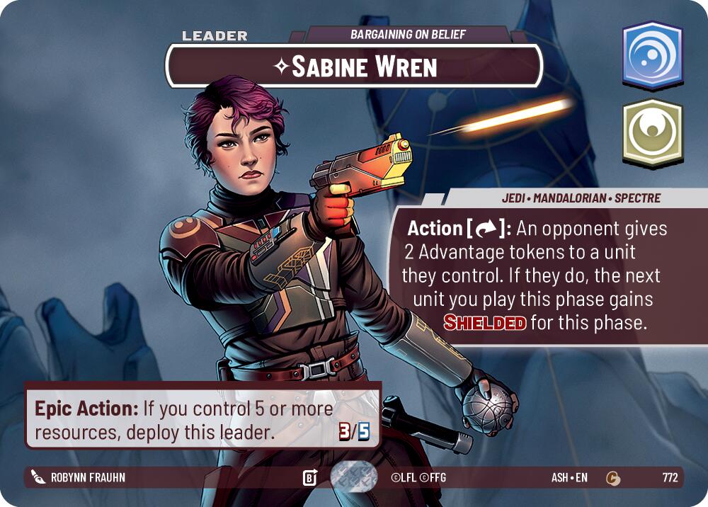 Sabine Wren - Bargaining on Belief (772) (Showcase) (772) [Ashes of the Empire]