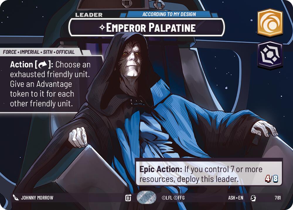 Emperor Palpatine - According to My Design (781) (Showcase) (781) [Ashes of the Empire]