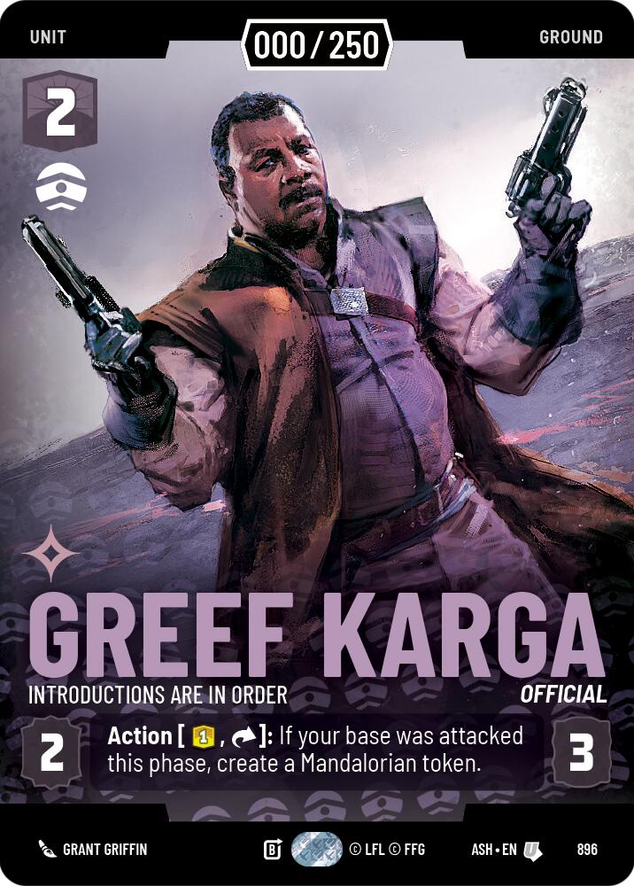 Greef Karga - Introductions are in Order (896) (Serialized) (896) [Ashes of the Empire]
